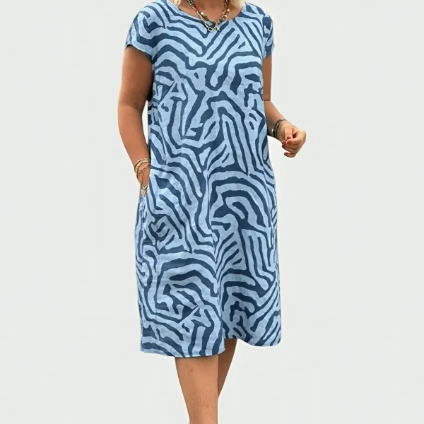 Printed Relaxed Casual Dress