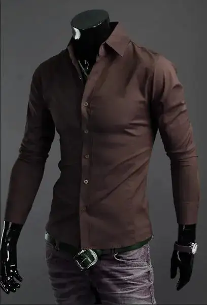 Long Sleeve Slim Fit Business Casual Shirt