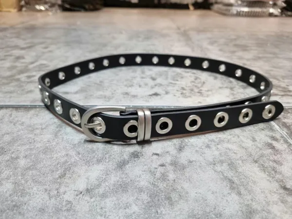 Refined Buckle Genuine Leather Belt
