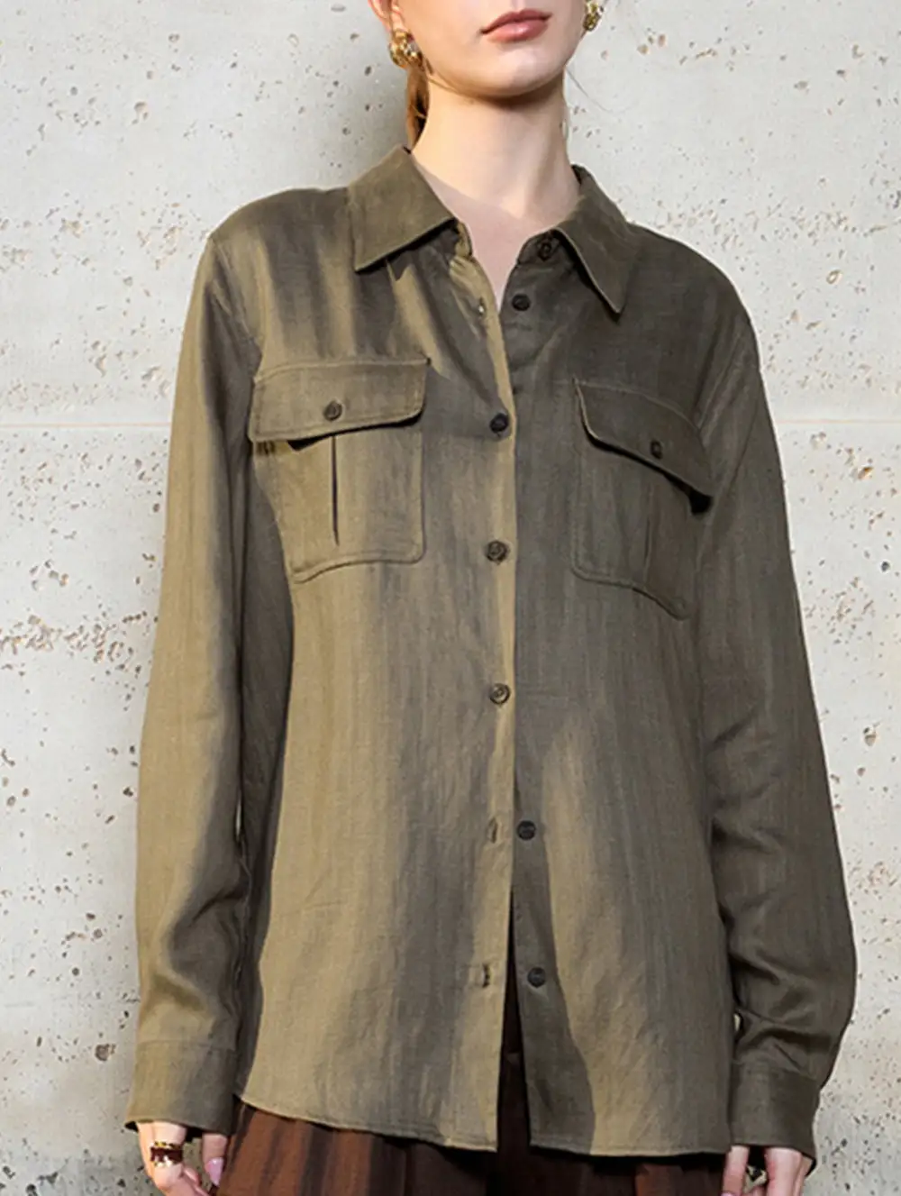 Tencel Linen Utility Pocket Top