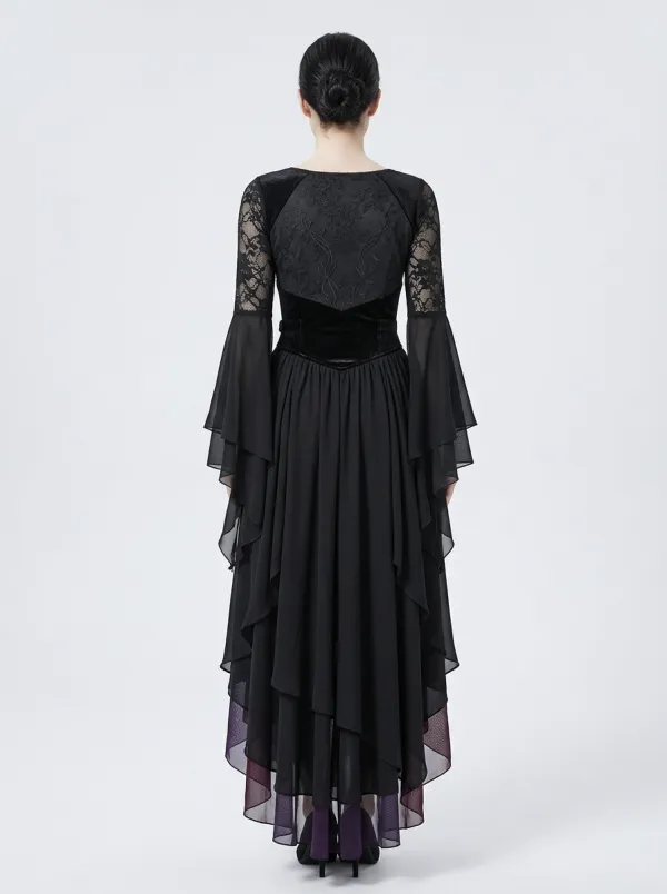 Punk Victorian Lace High-Low Design Women's Gothic Dress