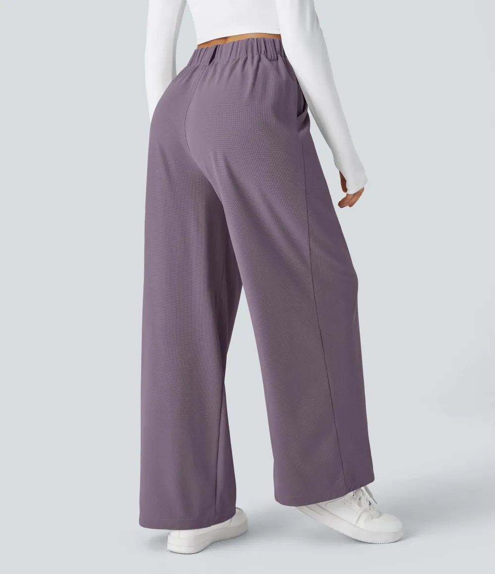 2026🔥  High Waisted Pocket Straight Leg Work Pants