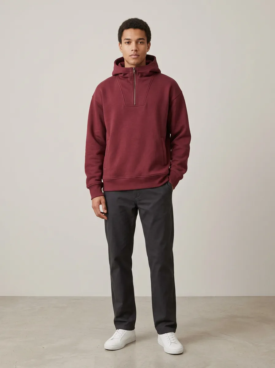 Unisex Relaxed Fit Pullover Hoodie