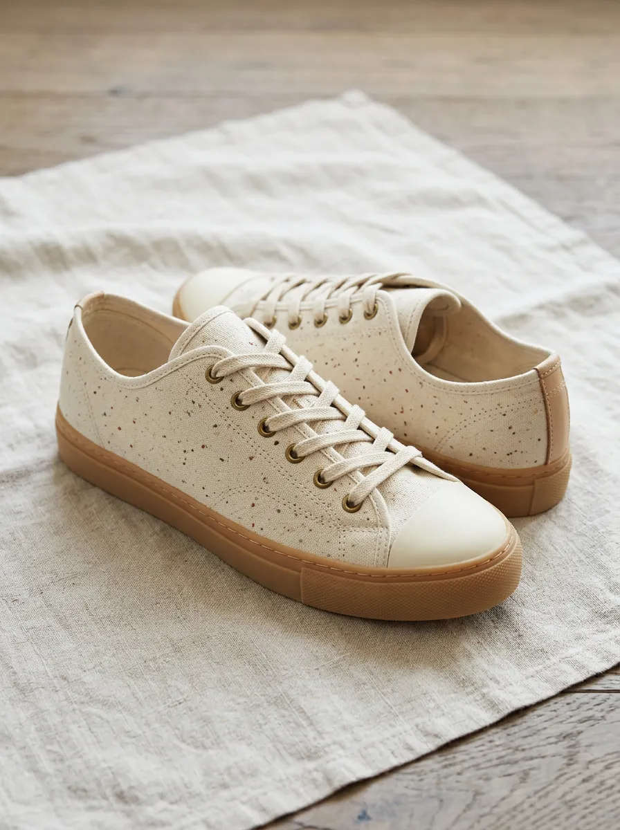 Men's Modern Minimalist Speckled Patterned Canvas Shoes