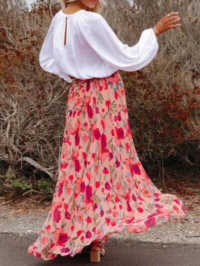 Pleated High Waist Skirt