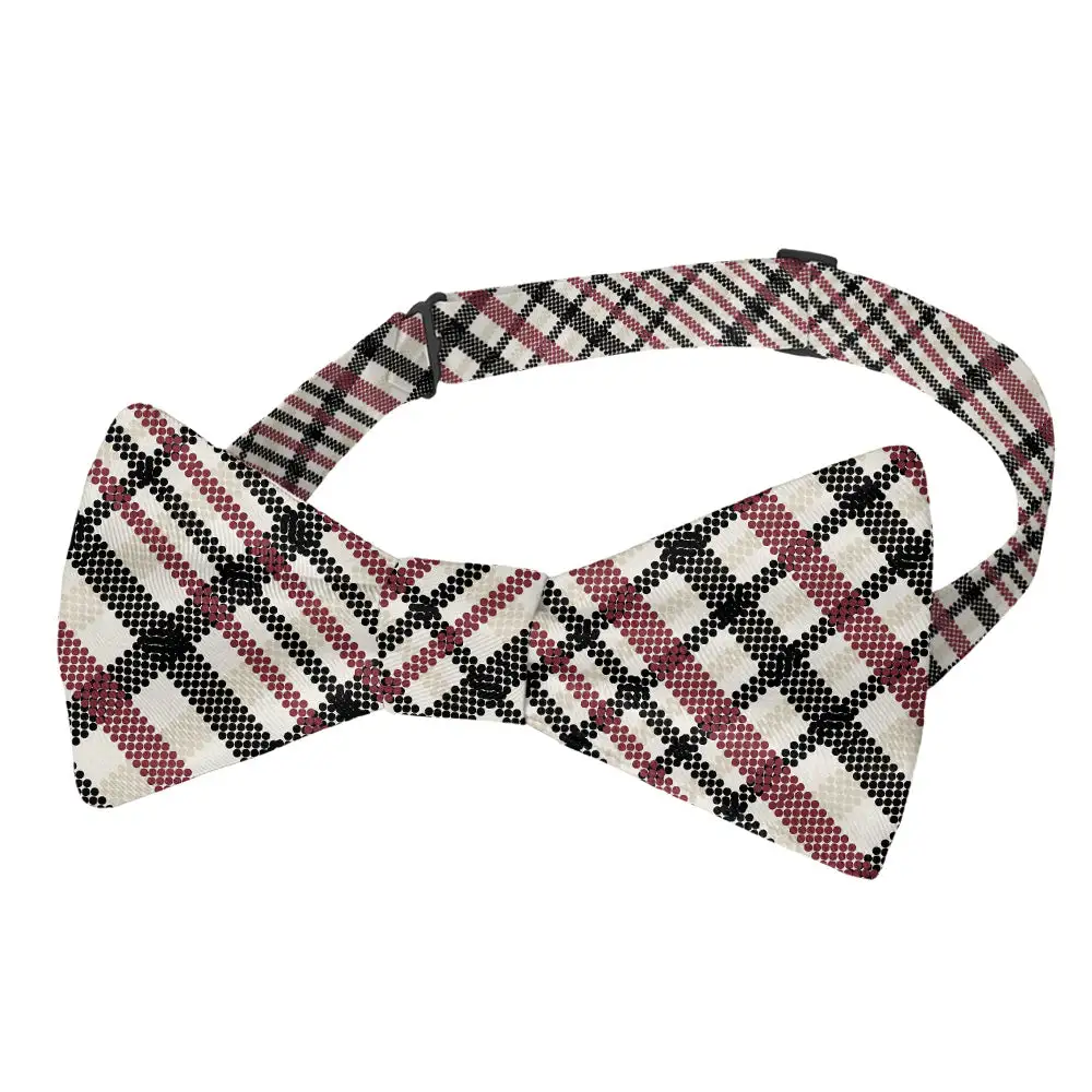 Potter Plaid Motif Bow Tie