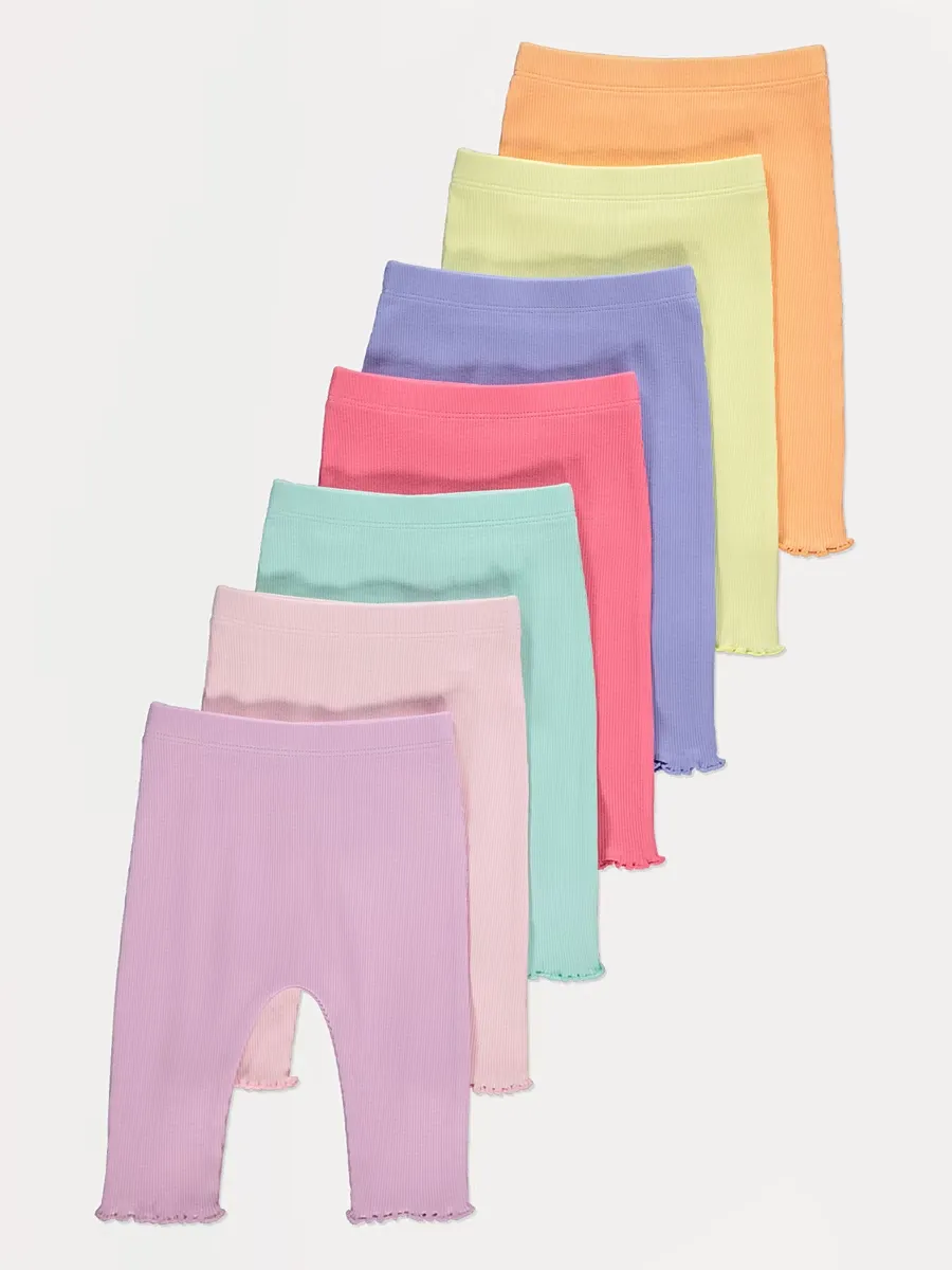 Lettuce Edge Ribbed Leggings 7 Pack