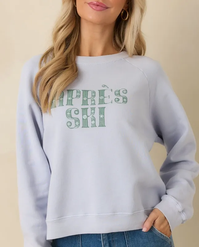 Light Blue Raglan Ski Sweatshirt