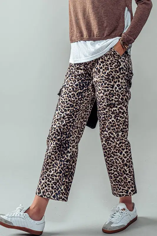 Roomy Straight Utility Cargo Pants