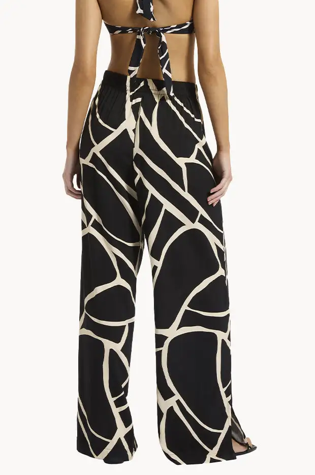 Fluid Drawcord Straight Leg Pants