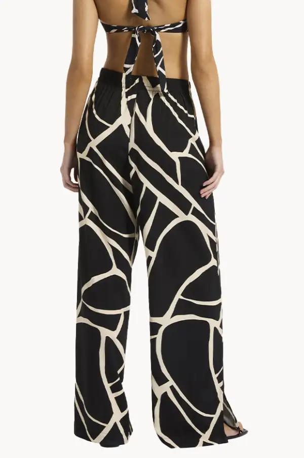 Fluid Drawcord Straight Leg Pants