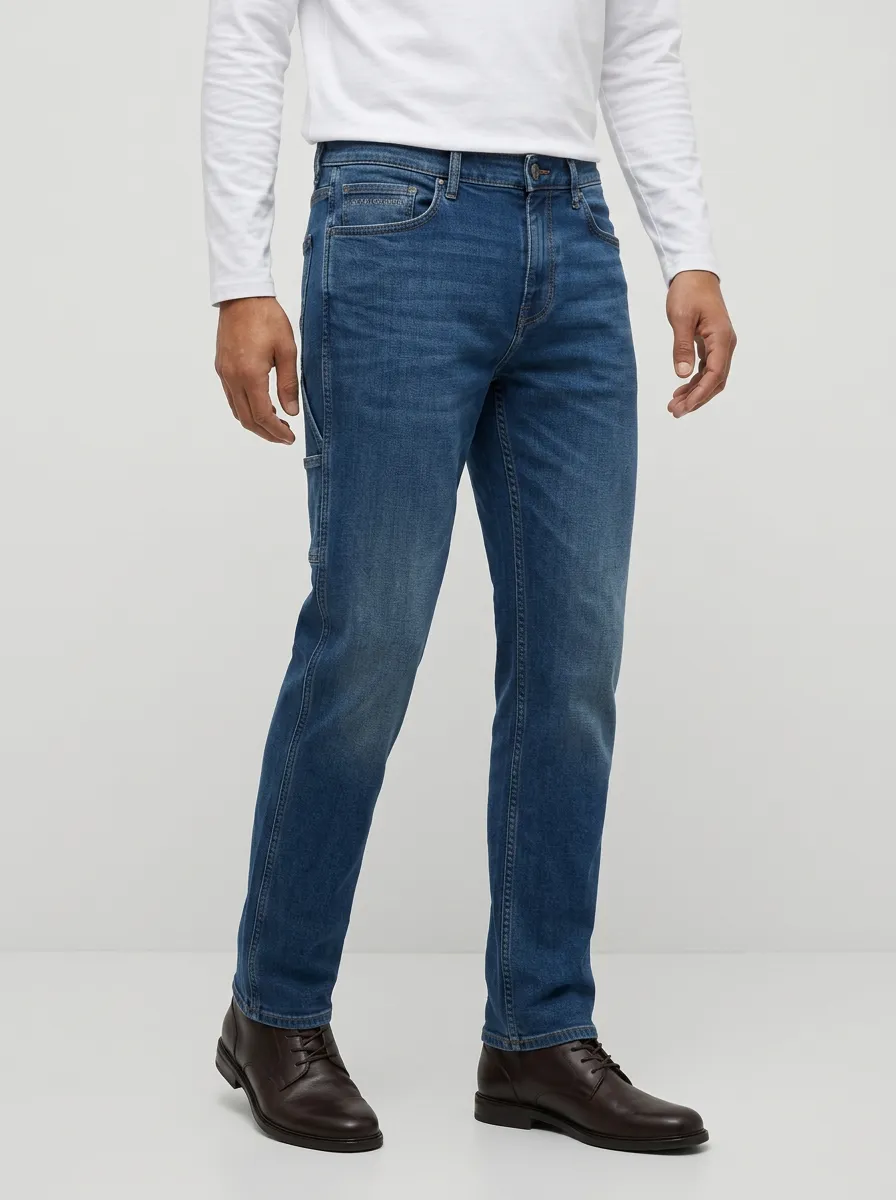Clean-Lined Everyday Washed Jeans