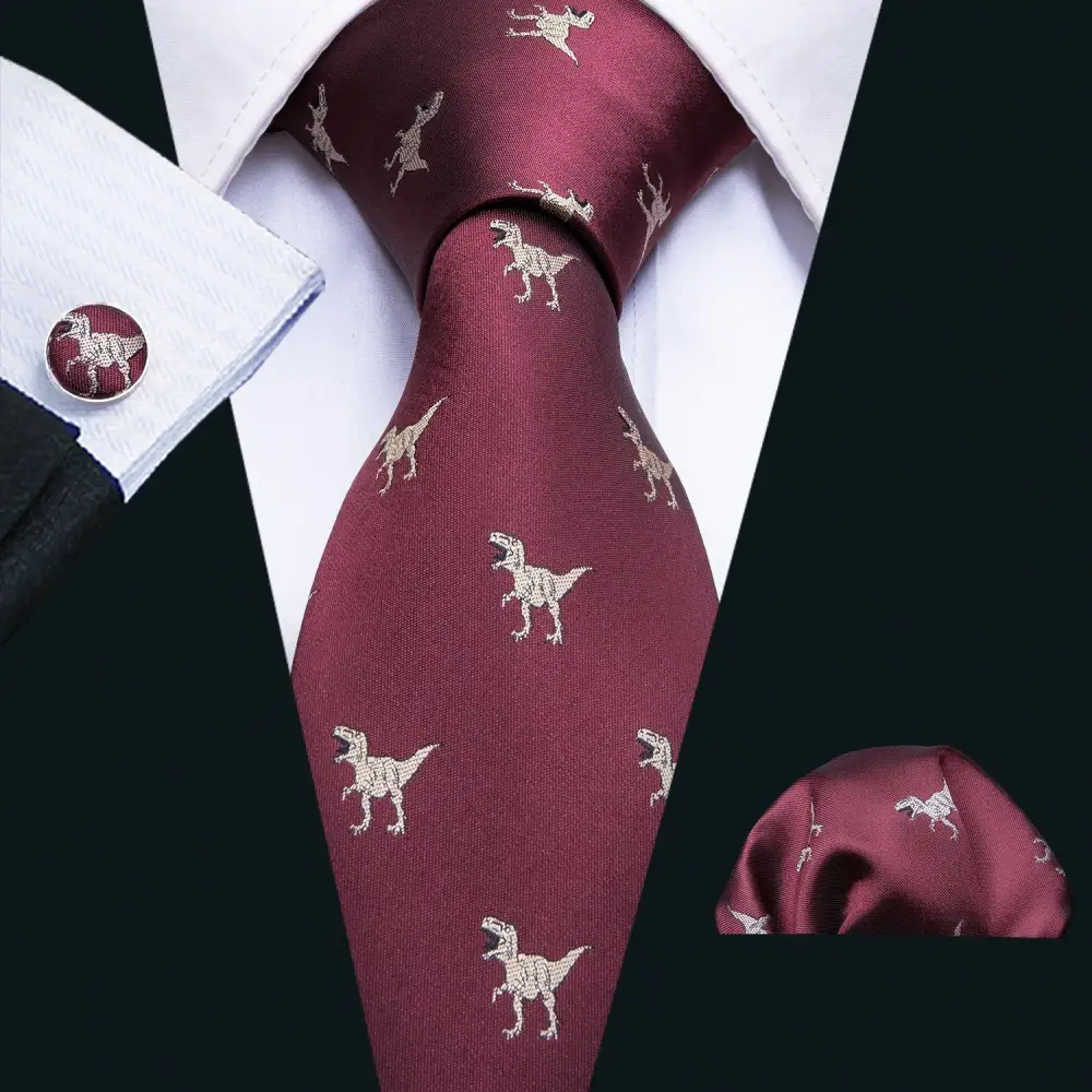 Animal Graphic Business Silk Necktie Set
