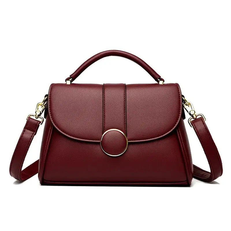 Chic Square Crossbody & Shoulder Bag – Premium Microfiber Synthetic Leather