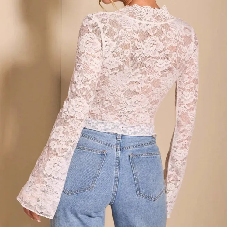 Effortless Lace Tailored Blouse
