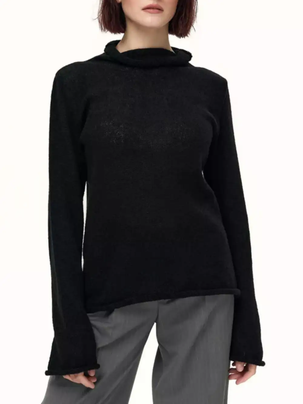 Mock Neck Long Sleeve Sweater