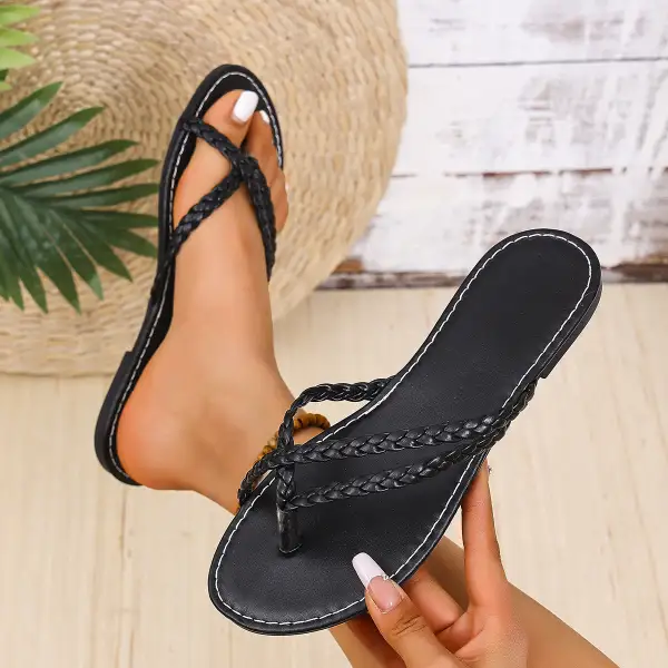 Clean Line Flat Sandals