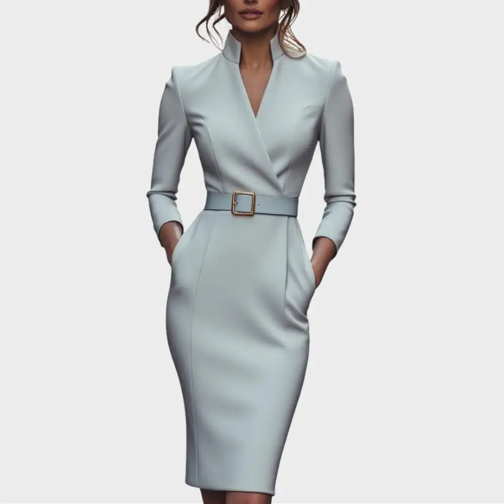 Relaxed Belted Everyday Midi Dress