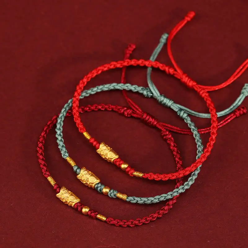 Koi Fish Handmade Braided String Bracelet