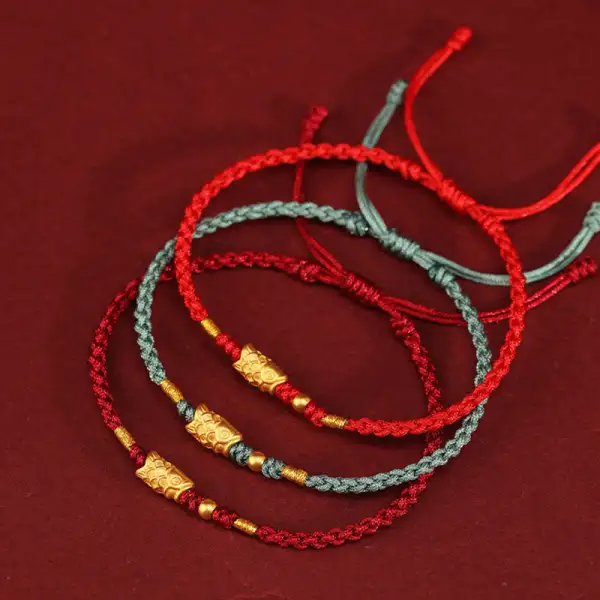 Koi Fish Handmade Braided String Bracelet