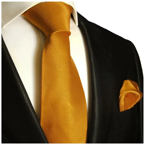 Elegant Solid Men's Necktie With Pocket Square