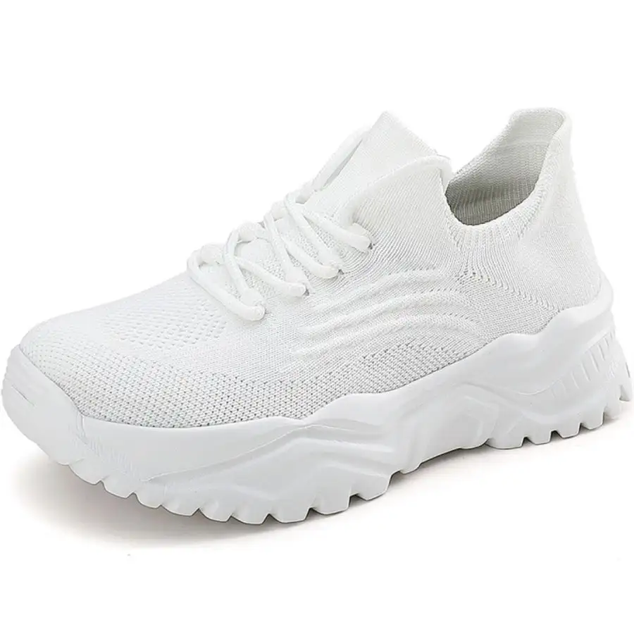 Round Toe Platform Athletic Shoes