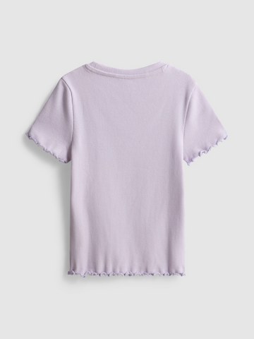 1.5-8yrs | Ribbed Lettuce Trim T-Shirt detail 1