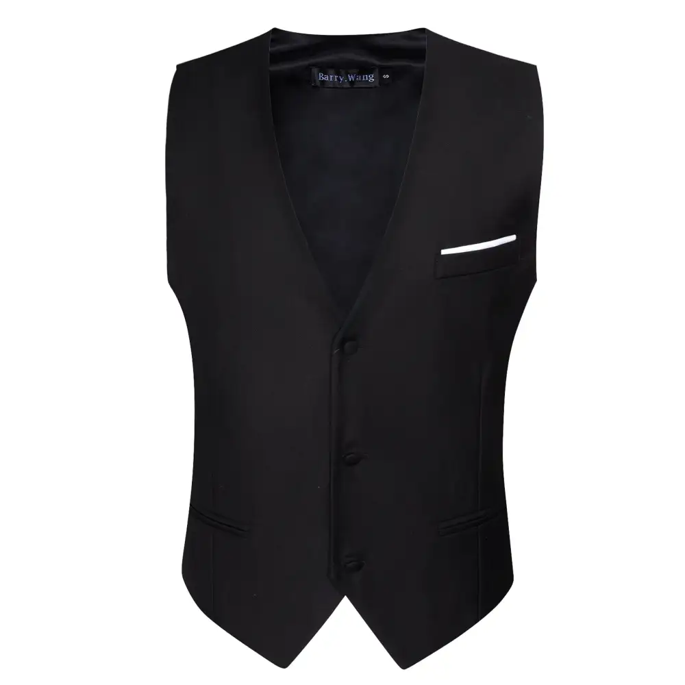 Solid Business Formal Dress Vest