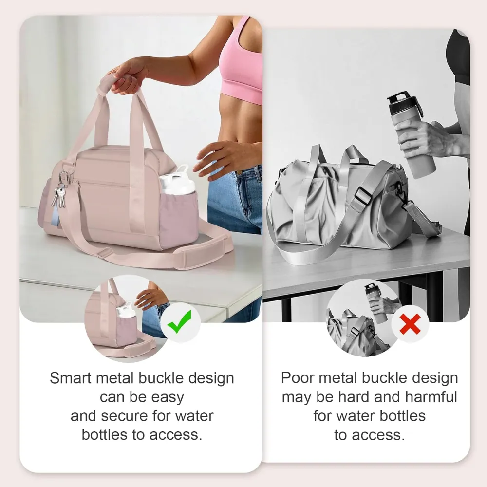 Mini Gym Bag for Women Girls Small Gym Tote Bag with Wet Compartment Waterproof Travel Duffle Bag Cute Workout Sport Bag