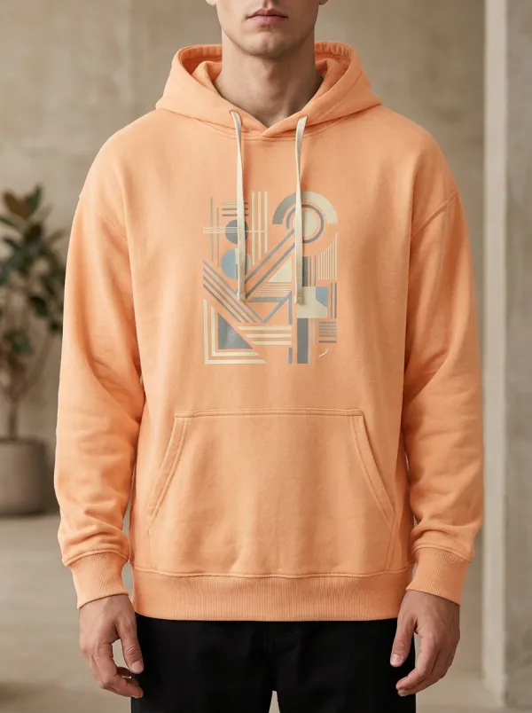 Men's Patterned Abstract Geometric Art Print Hoodie