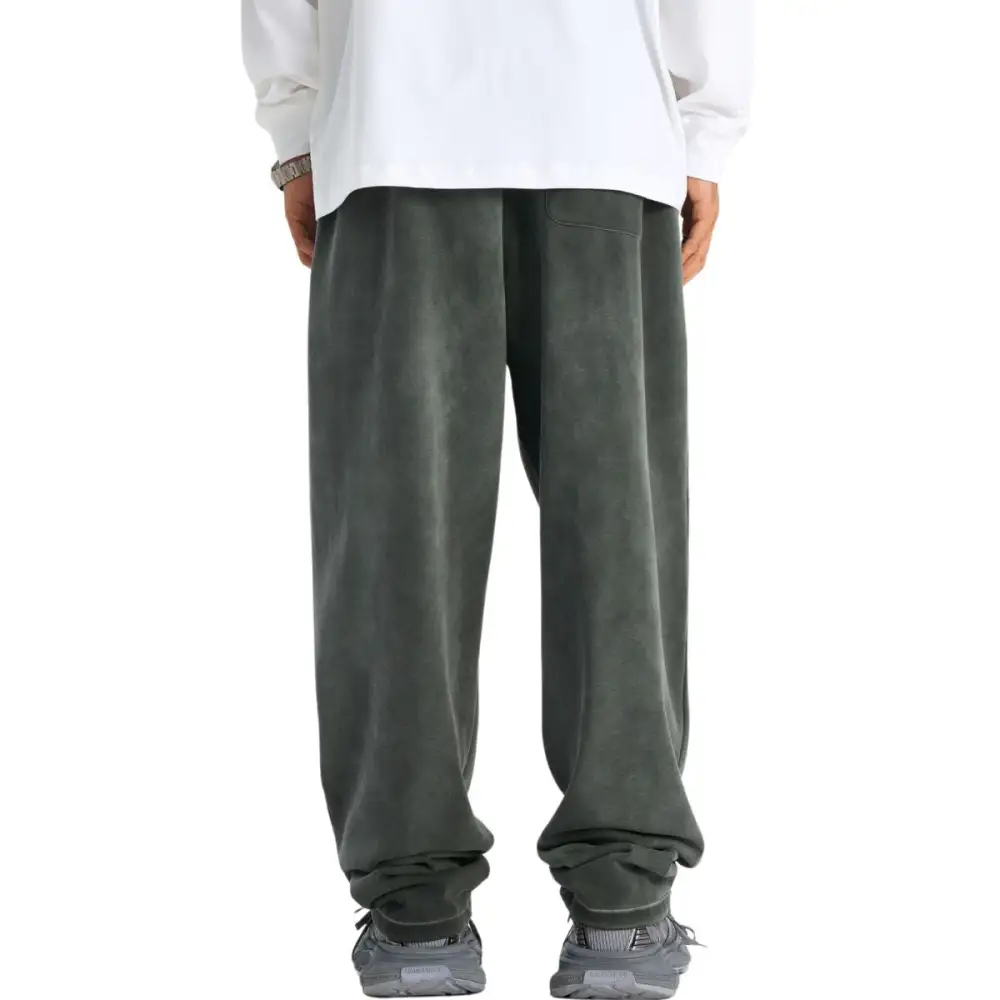 Acid Washed Straight Leg Men's Jogger Pants