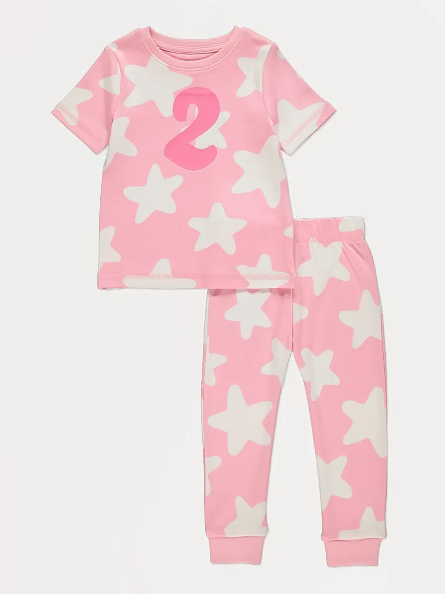 I Am 2 Pink Short Sleeve Pyjamas
