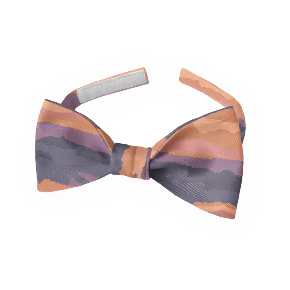 Mountain Sunset Pattern Bow Tie