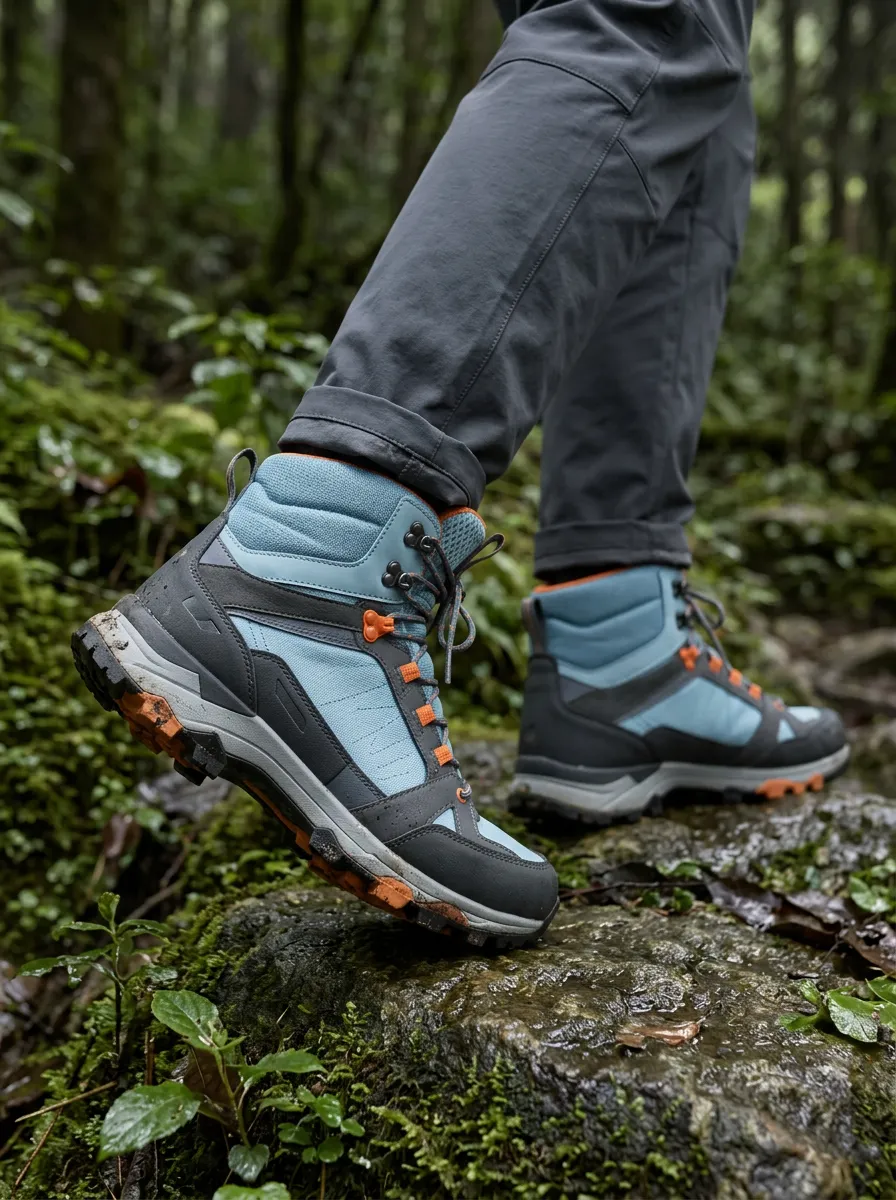 Men's Peak Hiking Pattern Printed Boots