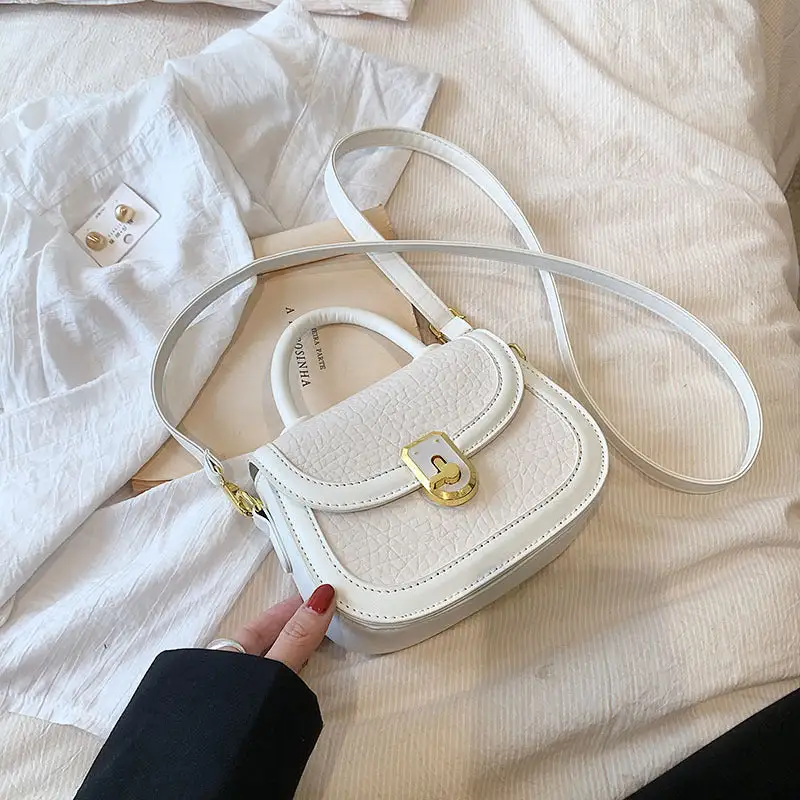 Structured Compact Textured Saddle Bag