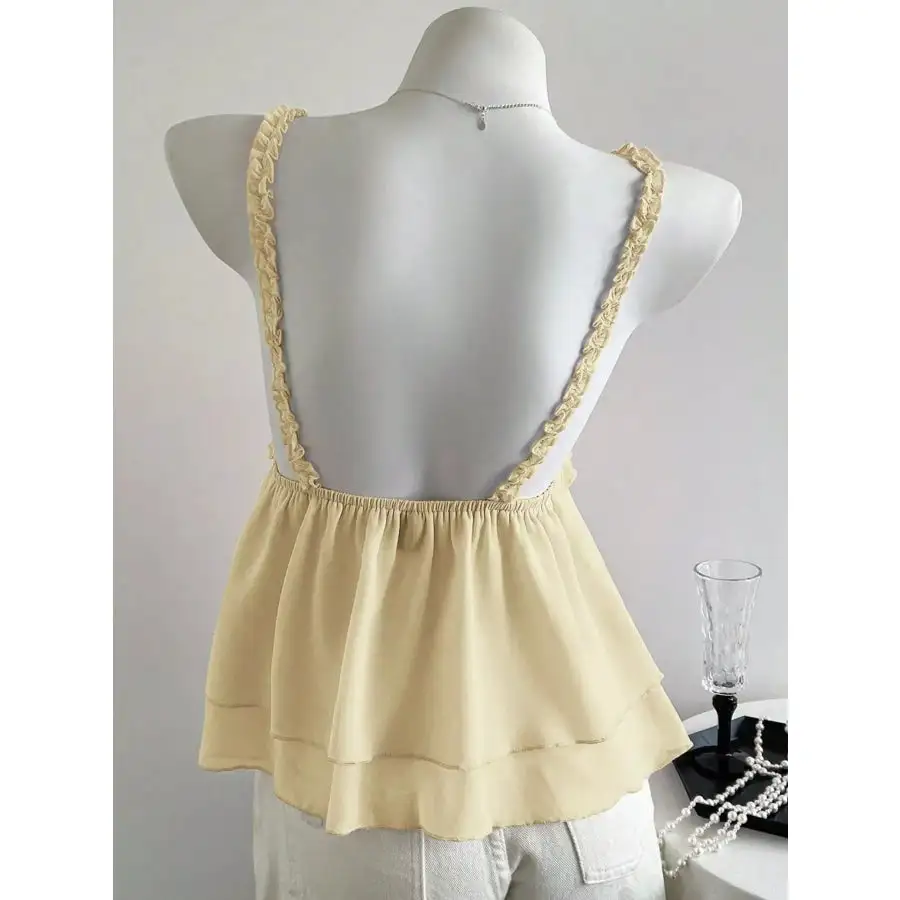 Lace Detail Layered Camisole Top