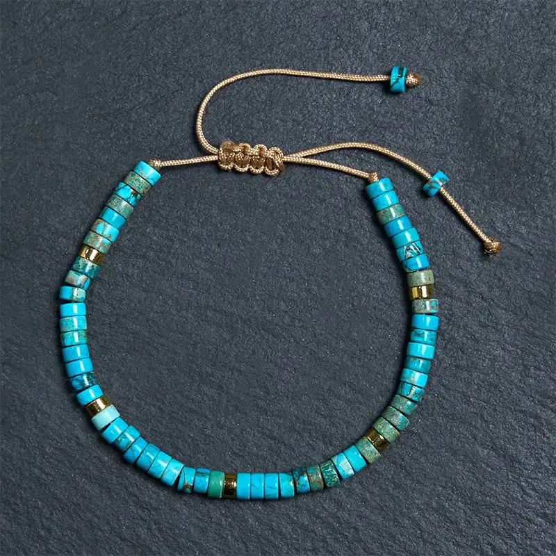 Emperor Stone Spacer Bead Bracelet