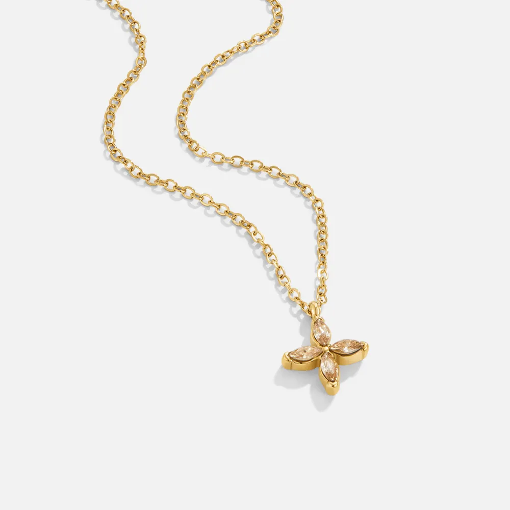 Crystal Petal Necklace