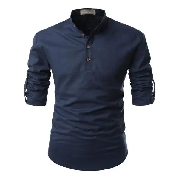 Relaxed Collar Band Shirt