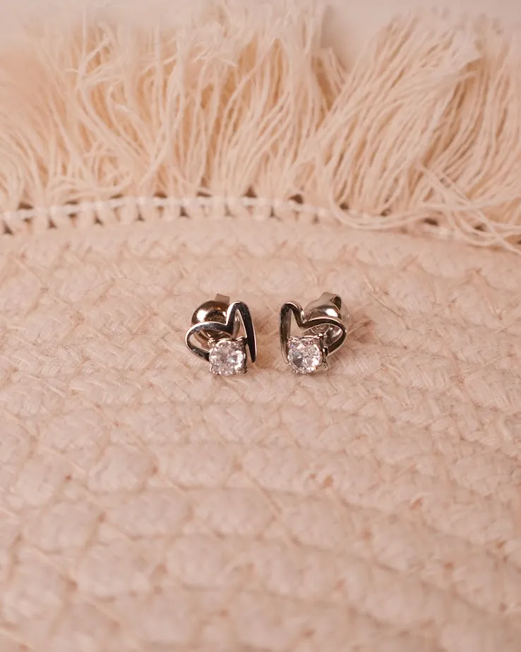 Interlocking Heart Earrings