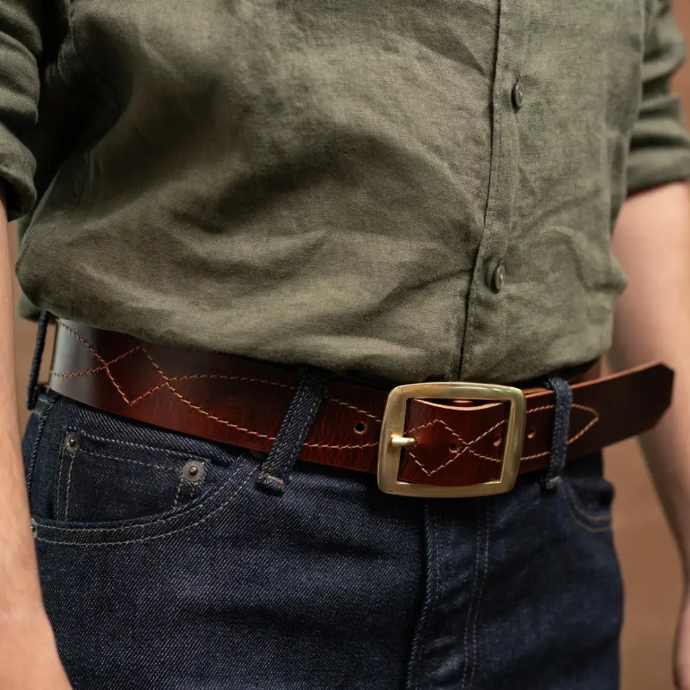 Minimal Full Grain Leather Belt