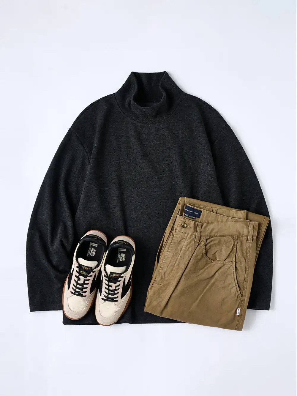 Brushed Wool-Blend High-Neck Sweatshirt