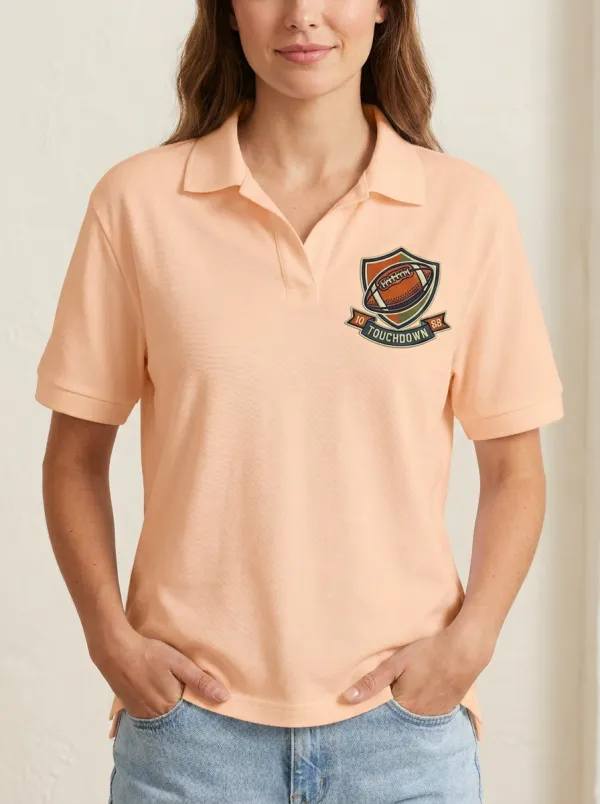 Football Aesthetic Casual Polo Shirt