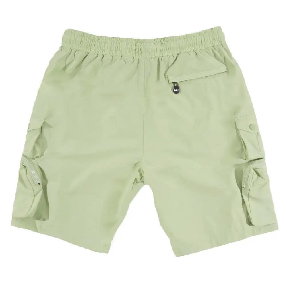 Tapered Nylon Spandex Cargo Shorts
