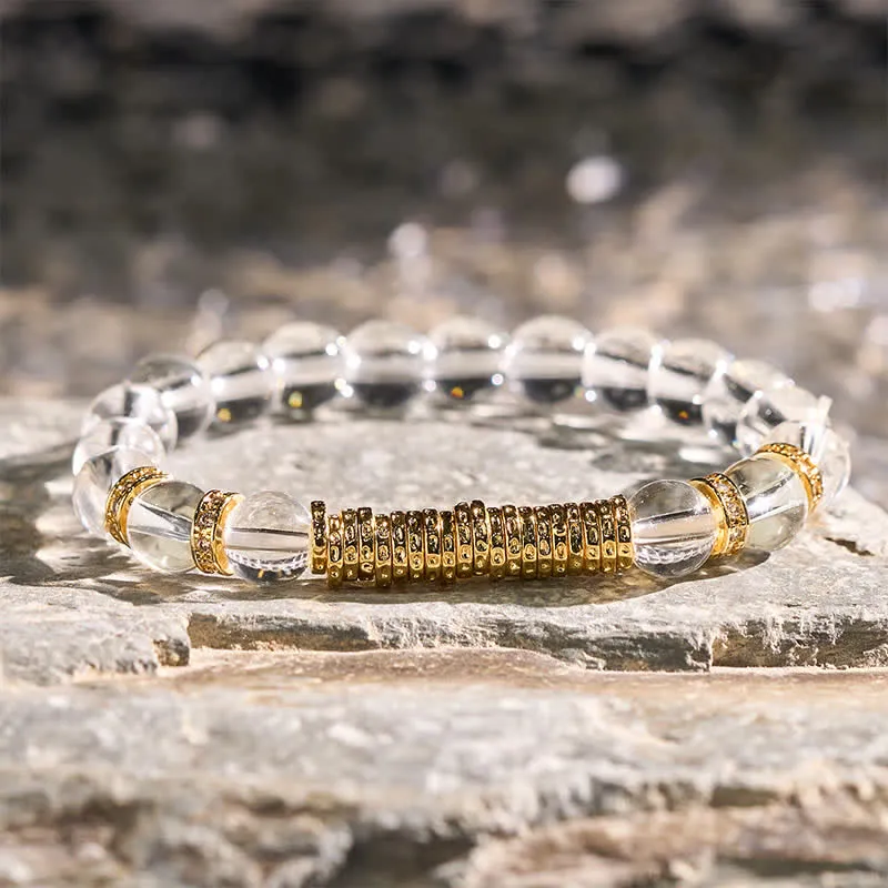 Natural Clear Quartz Citrine Bracelet