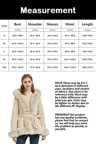 Faux Suede Leather Coat Women Fall and Winter Fashion Hood Jacket with Fur Collar