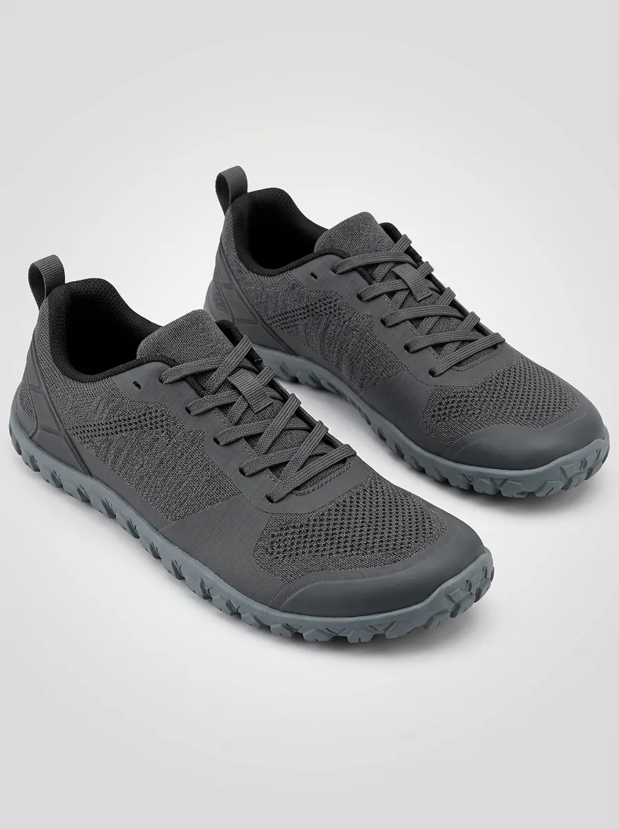 Unisex Knit-Textured Trail-Style Minimalist Shoes