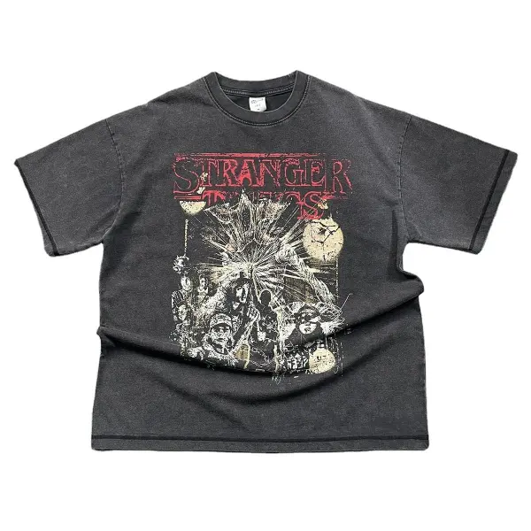 Oversized Washed Cotton Short-Sleeve Tee