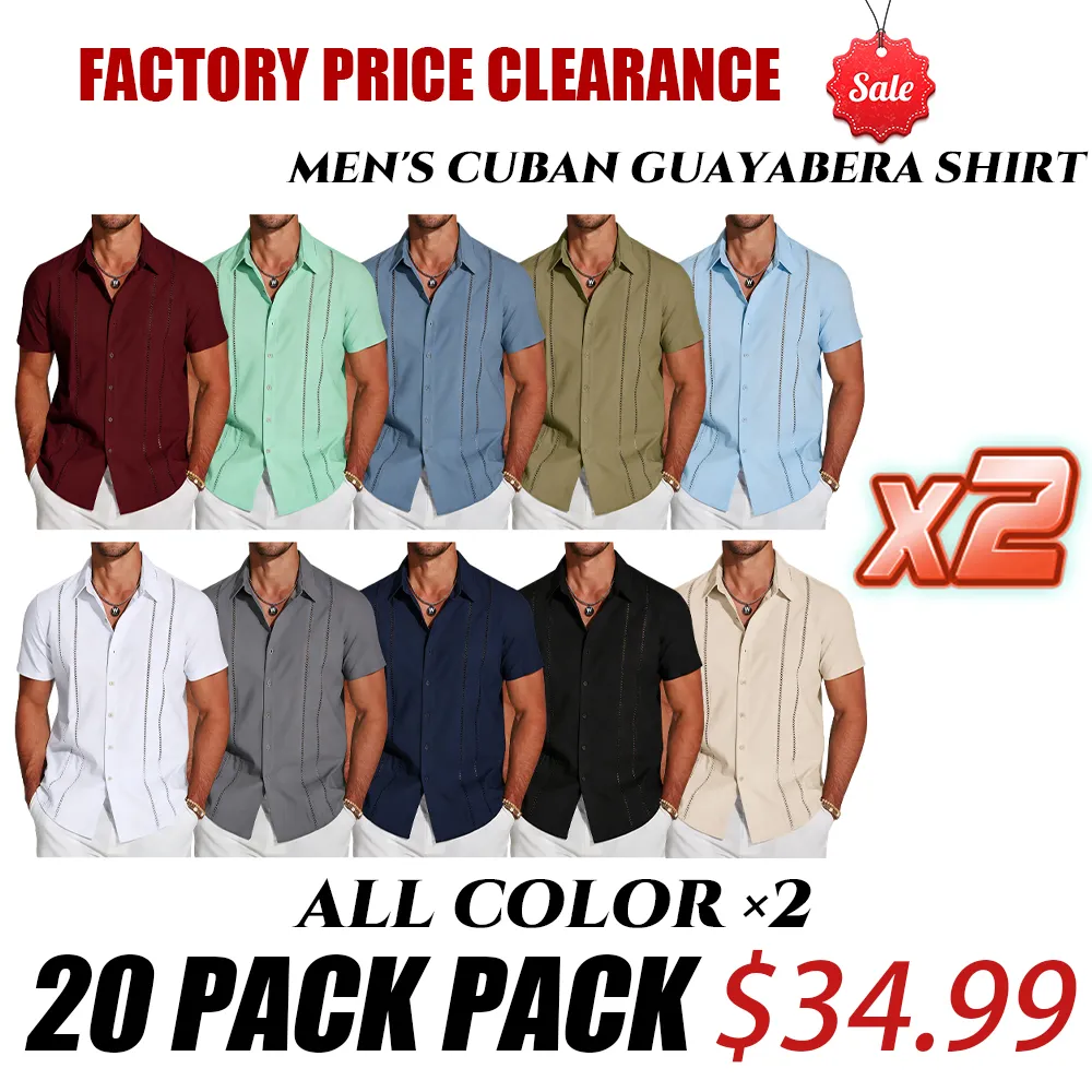 🛒 90% OFF NOW!2026 New Men'S Cuban Guillabella Shirt