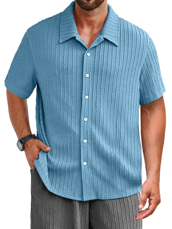 Jacquard Short Sleeve Shirt
